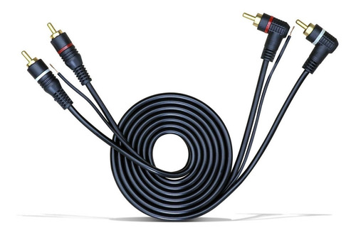 Cabo Som Automotivo 2+2 Rca 1,5 Metros Kx3 Preto