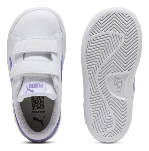 Zapatilla Puma Smash 3.0 L V Inf Blanco Niña