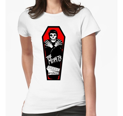 Camisetas Rockeras Banda De Punk Misfits Ataud Rockero