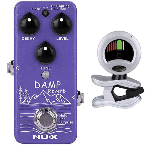 Pedal De Efectos De Guitarra Nux Damp Reverb Con Afinador