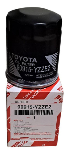 Filtro De Aceite Camry  2.4 / Previa 2.4/ra 90915-yzze2