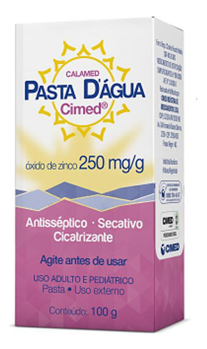 Calamed Pasta D'agua 100g Antisséptico Cicatrizanteesecativo