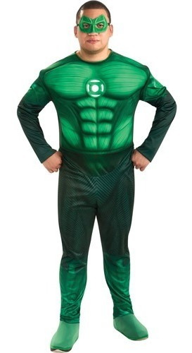 Disfraz Para Adulto De Linterna Verde Pecho Musculoso Talla
