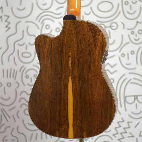Violão Rozini Rx515 Studio Flat Nylon Ativo Fishman Clasica 2 Tampo Spruce Maciço Brilhante Braço Cedro Laterais/fundo Louropreto Escala Purpleheart Traste Cromo Níquel Tarraxa Cromada Eletroacústico