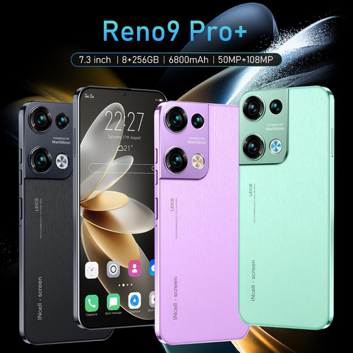 P Smartphone Celular 2024 Sj Pop Reno9 Pro+ 8 Gb+256 Gb