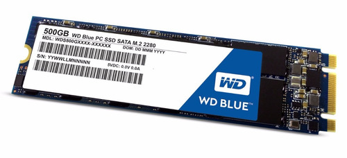 Disco Solido Ssd Wd Blue 500gb M2 2280 Wds500g1b0b