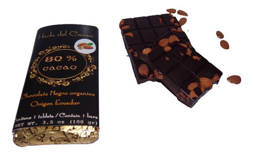Imagen 4 de 7 de Pack X 10 Chocolate 80% Cacao Stevia Diet C Frutos Vs X 1 Kg