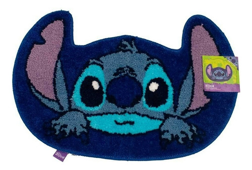 Tapete Decorativo Para Baño Lilo Y Stitch Disney Interiores Color Azul