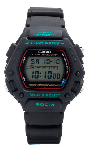 Reloj Casio Negro Hombre Dw-290-1vs 100% Original 