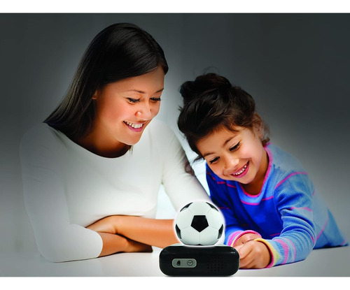 Lexibook - Reloj Despertador Digital Con Balón De Fútbol Con