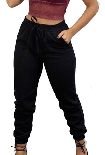 Imagem 1 de 6 de Calça Militar Plus Size Elastico Camuflada Moda Blogueira