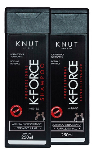  Kit Shampoo Knut K-force 250ml + Condicionador Knut K-force