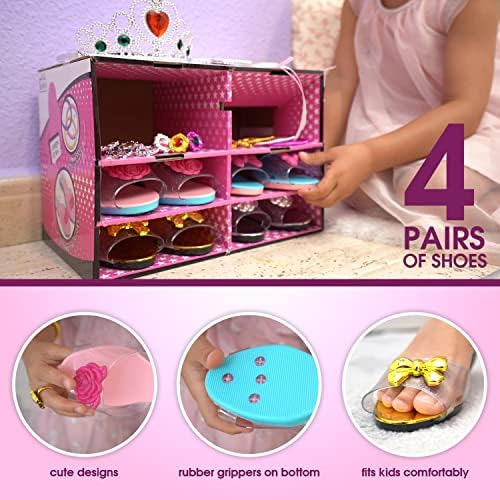 Toyvelt Zapatos De Vestir De Princesa: El Juego De Vestir Y