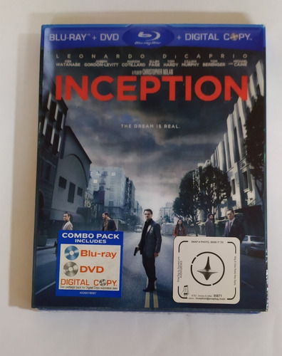 Blu Ray Inception Nolan Di Caprio Lenticular Original 