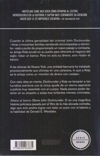Atraco Al Banco. Donald E Westlake. Uevo. Centro
