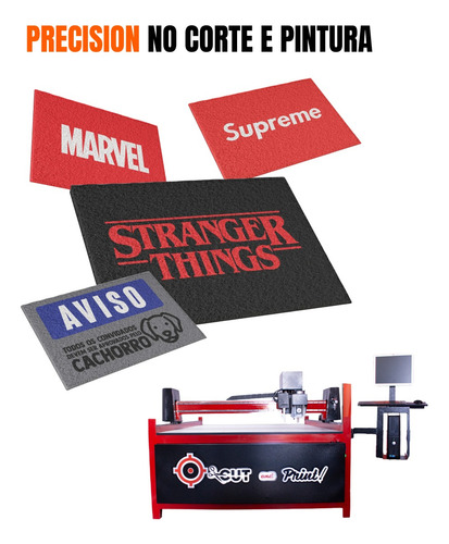 Máquina Profissional Cut And Print Precision Cnc Capacho