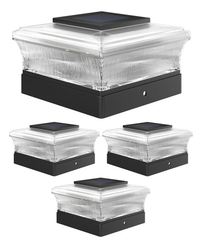 Luces Solares Cubo Exteriores Led Para Postes Valla, Jardín