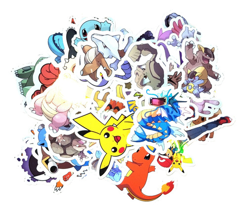 Pokemon Stickers Holográficos X40 
