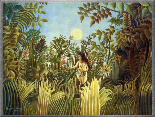 Cuadro Eva En El Jardín Del Edén - Henri Rousseau