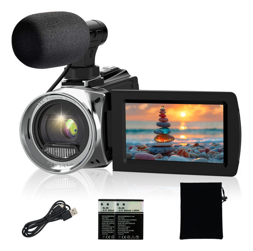 Videocámara Y Videocámara Yeein 4k, 48 Mp, Vlogueo Digital D