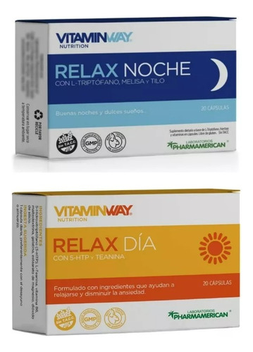  Relax Dia Y Noche Vitamin Way Promo De 20 Caps C/u