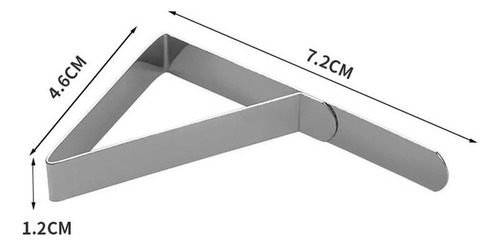 10 Clips De Acero Inoxidable For Manteles,