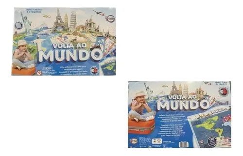 Jogo De Tabuleiro Volta Ao Mundo Brinquedos Toia - 12192