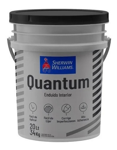 Quantum Enduido Interior Pared Yeso Sherwin 20kg | Gran