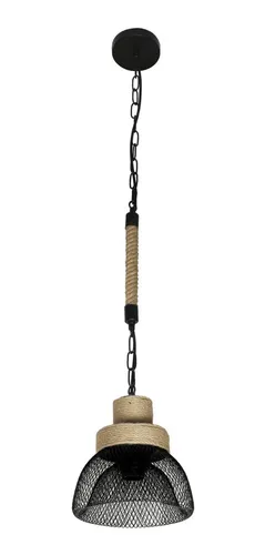 Lámpara Colgante Decorativa Rústica Con Cadena E-27 / Hb Led