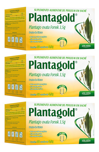 Sobre sin sabor Gold Psyllium Plant Plantago Ovata Forssk 90
