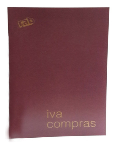 Libro Iva Compras 29 Páginas Tapa Flexible Chico