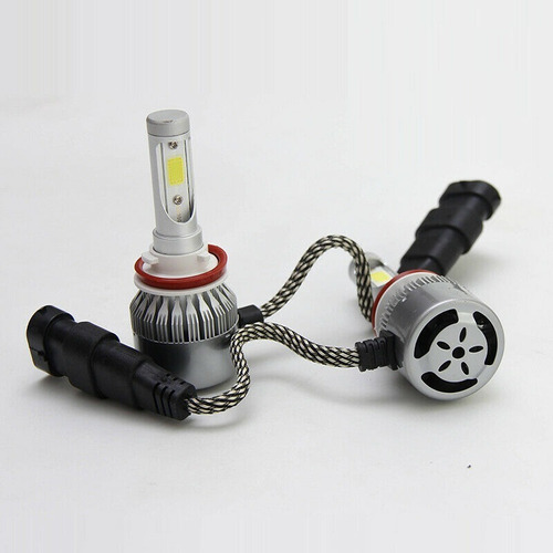 2x Focos H8 H9 H11 6000k Para Faros Delanteros Honda Led C6