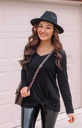 Lanzom - Sombrero Clásico De Ala Ancha Flexible Para Mujer,