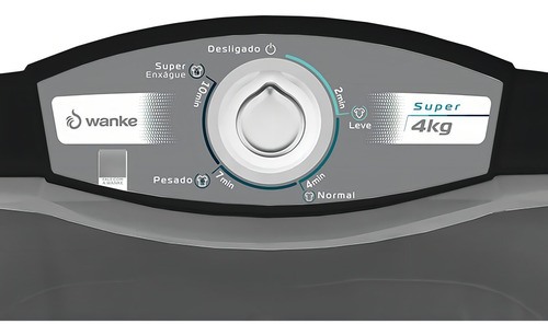 Lavadora Super 4kg + Centrífuga Premium Plus 15kg Wanke 220v Cor Preto