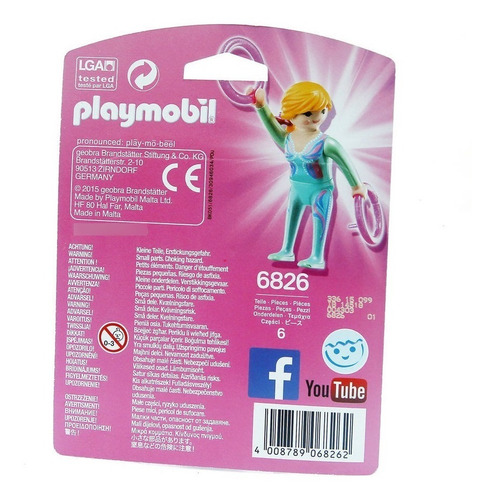 Playmobil 6826 Gimnasta Con Aros Playmo Friends 6 Piezas