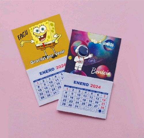 X25 Mini Iman Calendarios Almanaques Souvenirs Cumpleaños 