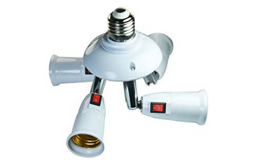 Conector Divisor Ycsssd Ajustable De 360 Grados, 4 En 1 E26/