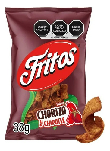 Botana Sabritas Fritos Chorizo Y Chipotle 38 G