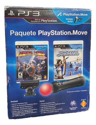 Paquete Playstation Move Ps3 Completo (Reacondicionado)