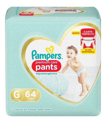 Pañales Pampers Premium Care Pants  G 64 u