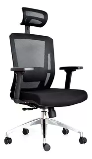 Silla De Oficina Bonno Ergonómica Presidente Delphi Color Negro Material del tapizado Tela