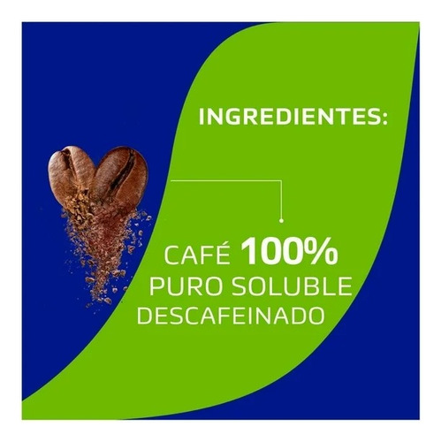 2 Pzs Café Descafeinado Soluble Nescafé Decaf Frasco 40g