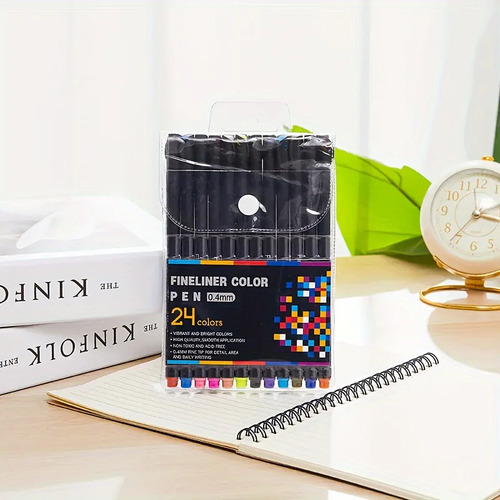 Bolígrafo Gxb-24colors Para Dibujo Lineal Con Punta Microaju