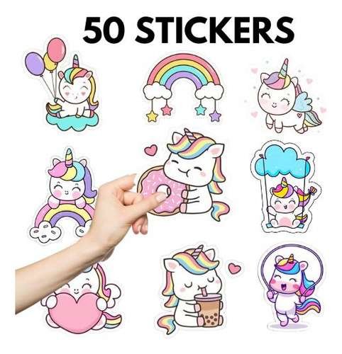 Unicornios 50 Stickers Unicornios Stickers