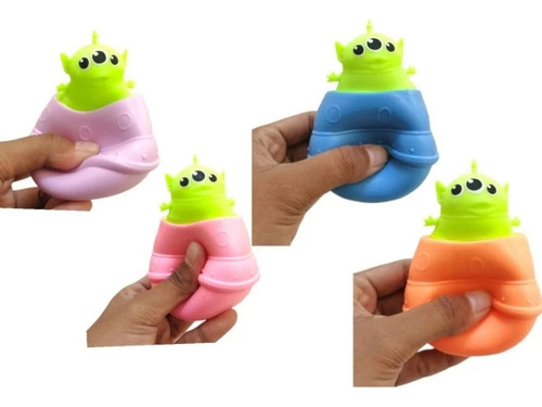 Squishy Amansaloco Antiestres Alien Ovni X12 Ltf Shop 