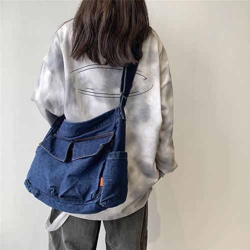 Bolso Multifunción Para Hombre Y Mujer, Bolso Azul Oscuro