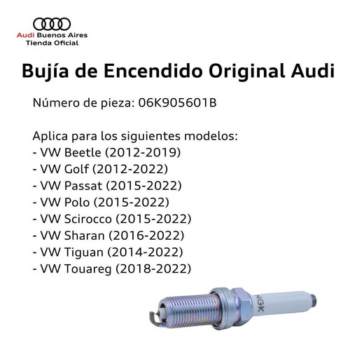 Bujía De Encendido Audi A5 2012 Al 2013