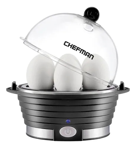 Cocedor De Huevos Chefman Rj24-v2, 6 Huevos, Negro