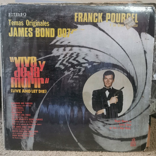 Disco Lp Franck Pourcel-temas Originales De James Bond 007