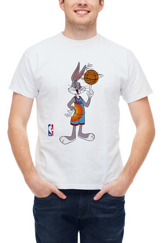 Playera Infantil Adulto Bugs Bunny Basketball